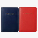 2 Pcs Passport Cover Holder for Travel Waterproof Leather Passport Wallet Case Book Travel Cruise Essentials for Women Men