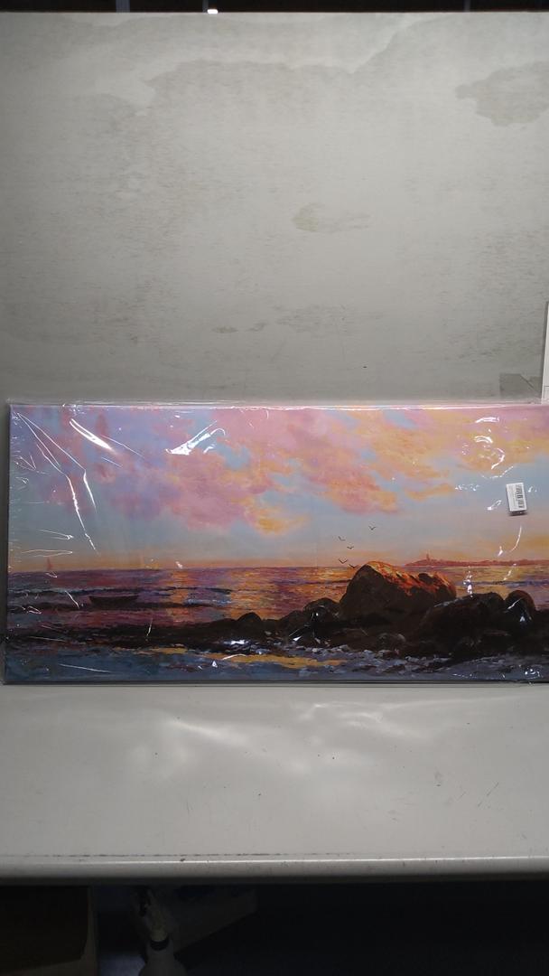 Coastal Beach Painting For Bedroom 20x10