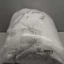 Memory Foam Mattress Topper Queen Pressure-Relieving Bed Topper with Secure Strap Design for Back Pain, Soft and Supportive, Shredded Memory Foam (White)