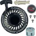 YAMAKATO 212 196 224 208 cc Recoil Pull Start Assembly w/Pulley Cup for Predator Champion Coleman Honda Westinghouse Firman Ryobi Simpson 5.5 6.5 hp Small Engines etc.