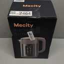 Mecity Electric Kettle 1.7L Touch Screen Temperature Control Water Boiler, No Plastic Contact with Water. 6 Presets For Tea and Coffee, 2 Hours Keep Warm, Auto Shut Off, Cream & Stainless Steel Color