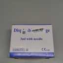 100 Pack 3ml 23Ga Plastic Syringe with Measurement for Scientific Labs, Industrial Dispensing Animal and Pet Supplies, Disposable Individually Wrapped (100, 3ml-23Ga)