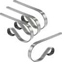 Christmas Stocking Holder Hanger,4 Pack Adjustable Stocking Holders for Mantle and Fireplace Metal Decoration for Xmas Holiday Party