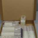 Homemory Ivory Flameless LED Candles with Remote Control & Timer, Battery Operated, Modern Design, Set of 7 for Home Decor, Wedding, or Events (White)