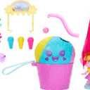 Mattel DreamWorks Trolls Fun Fair Surprise FairFest Small Doll & 10 Accessories, Carnival Food Popcorn Theme with Queen Poppy