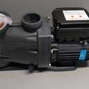 LEO 2HP In/Above Ground Pool Pump with Timer High Flow Powerful Self Priming Pool Pump, Single Speed 115V 6950GPH, Black