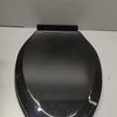 Renovators Supply Manufacturing Plastic Soft Close Toilet Seat Elongated Quiet-Close Lid, Contoured Seat, Easy to Install and Clean, Grip-Tight Bumpers with Adjustable Mounting Hardware, Black