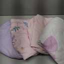 Mixweer 4 Pack Butterfly Baby Crib Sheet Set for Girls Standard Size Crib Toddler Mattresses Soft Breathable Sheets for Baby Gifts Home Nursery Toddler, Pink Purple