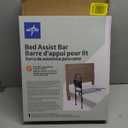 Medline Bed Assist Bar with Storage Pocket, Height Adjustable Bed Rail for Elderly Adults, Assistance for Getting In and Out of Bed at Home