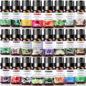 24 Pcs Essential Oil Set for Diffuser 10ml Each Fragrance Oil for Candle Making, Soap Making, Aromatherapy, Humidifiers (Fresh)