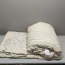 AveLom Beige Seersucker Queen Comforter Set (90x90 inches), 3 Pieces-100% Soft Washed Microfiber Lightweight Comforter with 2 Pillowcases, All Season Down Alternative Comforter Set for Bedding