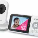 VTech VM819 Non-WiFi Video Baby Monitor with Camera - 2.8 Color Screen, 1000ft Range, 19Hr Battery, Night Vision, Temp Sensor, Lullabies - Secure Private Hack-Proof