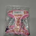 THAIN Reflective Dog Vest Harness & Leash Set  No-Pull Design, Adjustable & Comfortable for Medium Dogs (M, Pink Plaid)