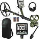 Professional Metal Detector for Adults,12" IP68 Waterproof Search Coil with LCD Backlight,5 Modes Gold Detector,Advanced DSP Chip&High Accuracy System for Beach/Gold Hunting