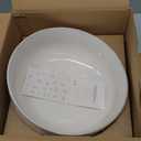 getstar Large Serving Bowls (8 inch & 60 fl oz), Ceramic Salad Bowl Set of 2, Microwave and Dishwasher Safe, Farmhouse Kitchen Decorative Bowls Set (Embossed Checks & Stars)