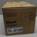 Shark HD120BRN Blow Dryer HyperAIR Fast-Drying with IQ 2-in-1 Concentrator, Styling Brush, and Curl-Defining Deep Diffuser Attachments, Ionic, No Heat Damage, for All Hair Types, Stone