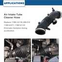 Air Intake Hose Compatible with Toyota Tacoma 1995 1996 1997 1998 1999 2000 - Intake Filter Tube Replaces # 1788162130, 696-018 - Air Intake Duct Tube Boot