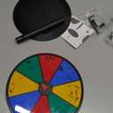 Pionites Prize Wheel 8 INCH Tabletop Roulette Wheel of Fortune Spin with Dry Erase Marker for Engaging Home Parties, Trade Show, Carnival Events,Party Birthday Wedding Housewarming