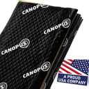 CANOPUS Sound Deadening Mat for Cars, 50 mil 5 sqft, Pack of 5 Sheets, Butyl Sound Deadener Mat, Audio Car Sound Dampening Material for Car Trunk, Door, Floor and Ceiling, Black