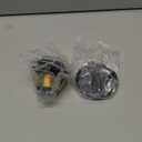 Black Bathtub Drain Tip Toe Tub Conversion Kit Assembly,Wellup Tub Drain Trim Kit with Two Hole Overflow Faceplate,Matte Black