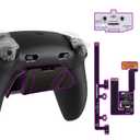 eXtremeRate RISE4 Plus MAX RMB Back Paddles Kit with Clicky Trigger Stops & Rubberized Grip for PS5 Controller BDM-030 040 050, Remappable Real Metal Back Buttons Kit for PS5 Controller Black