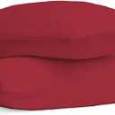 SAHARBEDDINGS Travel Pillowcase 12x20 500 Thread Count Pack of 2 Toddler Baby Pillowcases Cover with Envelope 100% Egyptian Cotton (Burgundy, Toddler Travel 12x20 Envelope Closer)