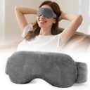 Heated Eye Mask for Dry Eyes, Steam Warm Compress for Stye Eye Treatment, Relieve, Hot Compress, Moist Heat Mask for Blepharitis (Steel Grey)