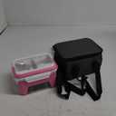 EAST OAK Cordless Electric Lunch Box for Adults, Heated Lunch Box Battery Powered with Automatic Heating, 5.5 Cups Portable Food Warmer with Removable Tray Divider (Pink)