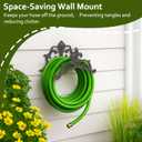 Cast Iron Garden Hose Holder, Sturday Wall Mount Hose Storage (Brown)