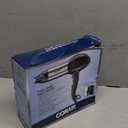 Conair Hair Dryer, 1875W Full-Size Hair Dryer with Ionic Conditioning, Blow Dryer, Tourmaline Ceramic Technology for Quick Drying, Black/Chrome