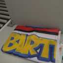 Happy Birthday Cartoon Backdrop, Large Anime Themed Photo Banner, Red, White, Blue & Yellow, Polyester, 100x150cm/39.4x59in, Birthday Party Decoration Supplies