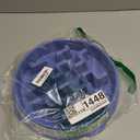 Outward Hound Fun Feeder Slo Bowl  Large 4Cup Capacity, Slow Feeding, Medium to Large Dogs, NonSlip, Blue, Notch Pattern