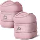 RBX Wrist & Ankle Weights Set, Adjustable Comfort Fit for Training & Toning (4lb (2lb Each), Pink)