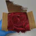 18x18 Throw Pillow Covers Set of 2, Decorative Faux Fur Covers for Bed, Couch Soft Fluffy Pillow Cover with Velvet Back for Living Room, Neutral Home Dcor Accent for Sofa - Wine Red