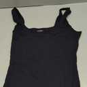 PUMIEY Women's Square Neck Tank Top Sleeveless Double Lined Basic Tops Sharp Collection (Medium, Jet Black)