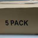 5 Pack Stackable Closet Storage Basket - Stackable Storage Bins, Multifunctional & Foldable Closet Organizer Waterproof, Wardrobe Cupboard Space-Saving Hat Storage Drawer Organizer, White