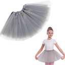 Girls Tutu Skirt 3 Layered Tulle Tutu Skirts for 0-8 Year, Birthday Dance Kids Halloween Costume Cosplay Party Supplies