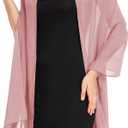 Shawls and Wraps for Evening Dresses Sheer Chiffon Women Elegant Soft Silky Wraps Wedding Bridal Scarf (79*26, Dusty Rose)