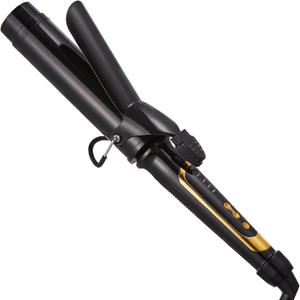 Lanvier 1 1/2 Inch Curling Iron 1.5" Barrel Curling for Medium & Long Hair with Soft and Relax Curls, Up to 450F Worldwide Voltage (100-240V) Hair Curler for Traveling, Hair Waving Style Tool  Black