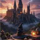 1000 Piece Jigsaw Puzzle for Adults  Magical Wizard Castle Fantasy Artwork, Enchanted Evening Landscape Puzzles, Premium Thick Puzzles Pieces, Challenging & Relaxing Art Puzzle for Adults (Castle)
