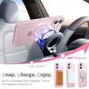 for iPhone 17 Case: with 360 Spin Magnetic Stand, Camera Control Button, Fit for MagSafe, Military Drop Protection, Protective Slim Phone Cover for iPhone17 with Ring Kickstand, 6.3", Pink