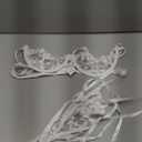 Lilosy Sexy Tie Side Cute Underwire Push Up Strappy Embroidered Mesh Sheer Lingerie Set (Medium, Bow White)