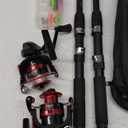 Fishing Rod, 6.9ft 2Pcs Telescopic Fishing Rods Set, Carbon Fiber Fishing Pole, 2PCS Spinning Rod and Reel Combo with Carrier Bag Freshwater Fishing Rod and Reel Combos Kits Fishing Gear