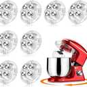 TRVL FIELDER Self Adhesive Caster Wheels, Appliance Slider Appliance Rollers for Kitchen Countertop, 360° Mini Universal Casters Counter Small Slider Roller for Coffee Maker, Air Fryer (Clear, 8 PCS)