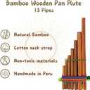Spirit of Nature - Flute Instrument Pan Flute, Native Instruments Musical Instruments for Adults | Bamboo Flute Wooden Flute, Flauta de Pan Flautas Musicales, 2 Sizes - Small