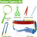 Bug Catcher Kit, Kids Bug Collection Kit, Outdoor Nature Explorer Kit with Tweezers, Magnifying Glass, Science Educational Kit, Bug Observation Container for Boys and Girls