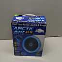 Arctic Air Ice Jet Personal Air Cooler, 3-Speed Room Cooler with Reusable Ice Packs, Portable Cooler with Multi-Directional Vent & 7 LED Lights, Whisper-Quiet Air Cooler for Room