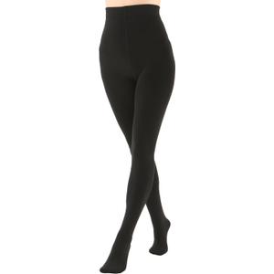 EVERSWE Women's Opaque Fleece Lined Tights, Thermal Tights (Black, L)