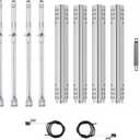 Safbbcue Replacement Parts Kit for Charbroil Advantage 463343819 463344116 463343819 466344116 Performance 463280419 Heat Plates G359-0003-W1 Burner Tube G466-2500-W1