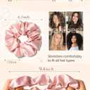 Yanibest 8 Pcs Satin Scrunchies - Silk Scrunchies Ponytail Holders, Soft Satin Hair Ties No Damage, Hair Accessories for Women